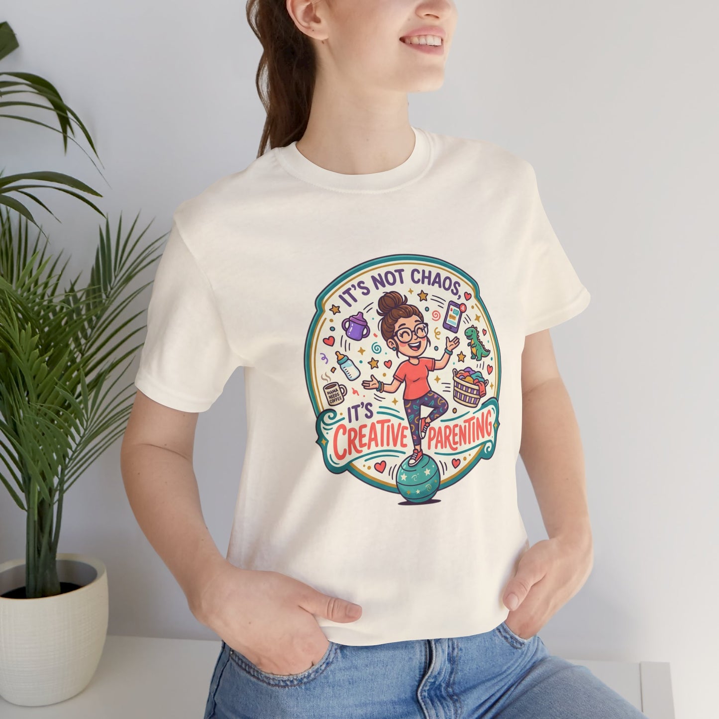Creative Parenting T‑Shirt — "It's Not Chaos, It's Creative Parenting" Graphic Tee