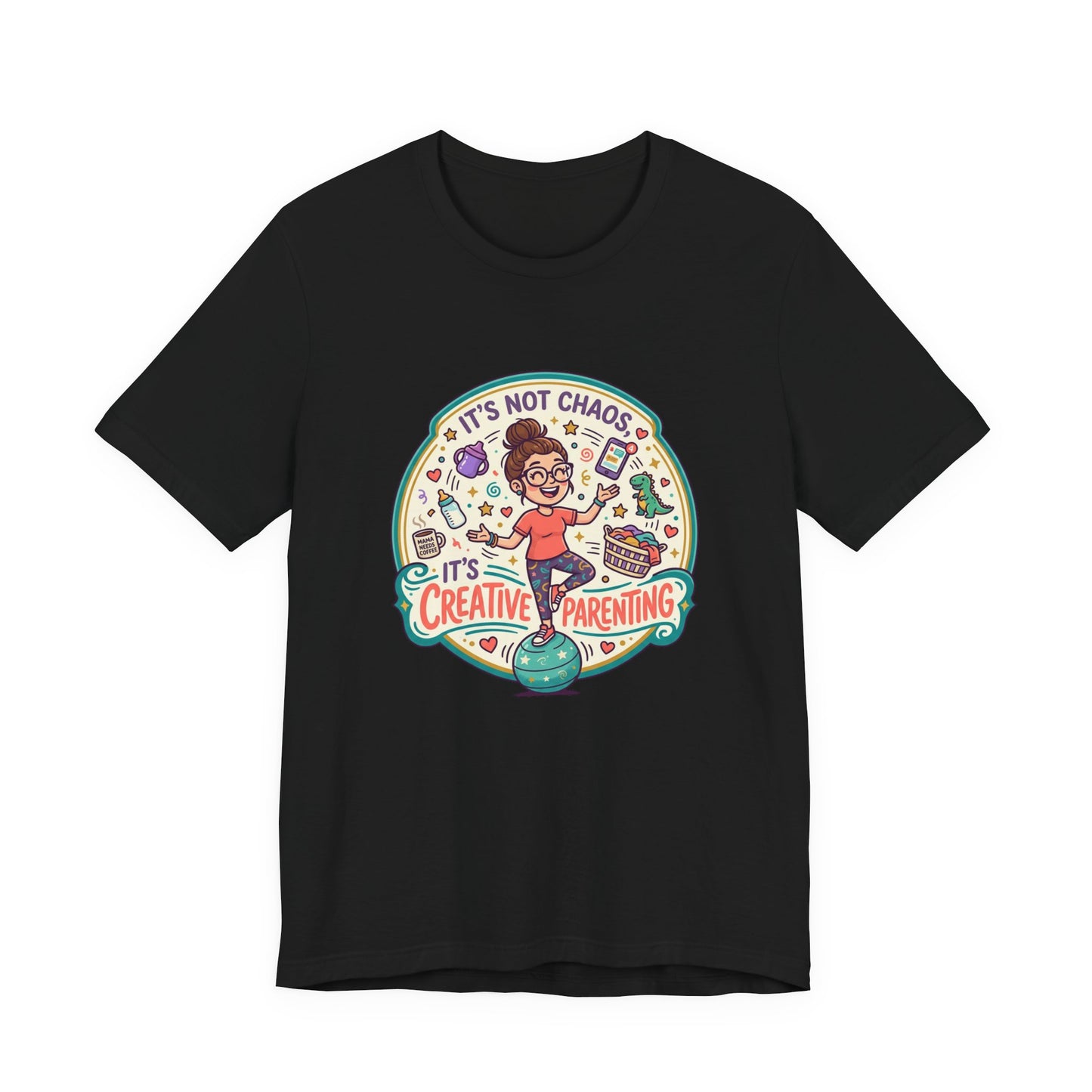 Creative Parenting T‑Shirt — "It's Not Chaos, It's Creative Parenting" Graphic Tee